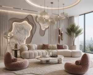 Elegant Modern Living Room with Warm Neutral Tones