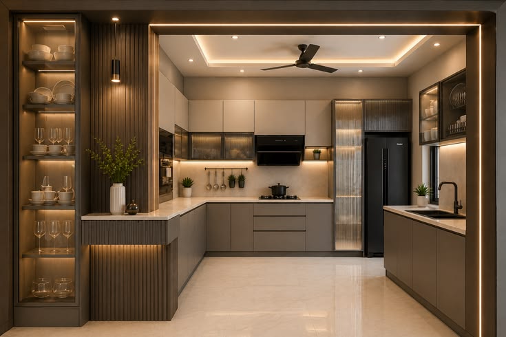 Budget-Friendly Kitchen Interior Design by Lancor Concepts